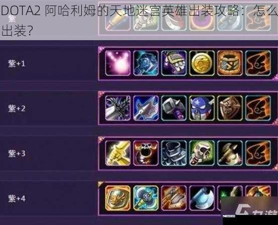 DOTA2 阿哈利姆的天地迷宫英雄出装攻略：怎么出装？