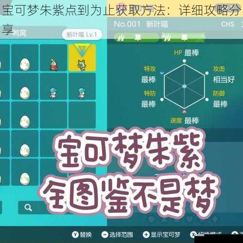 宝可梦朱紫点到为止获取方法：详细攻略分享