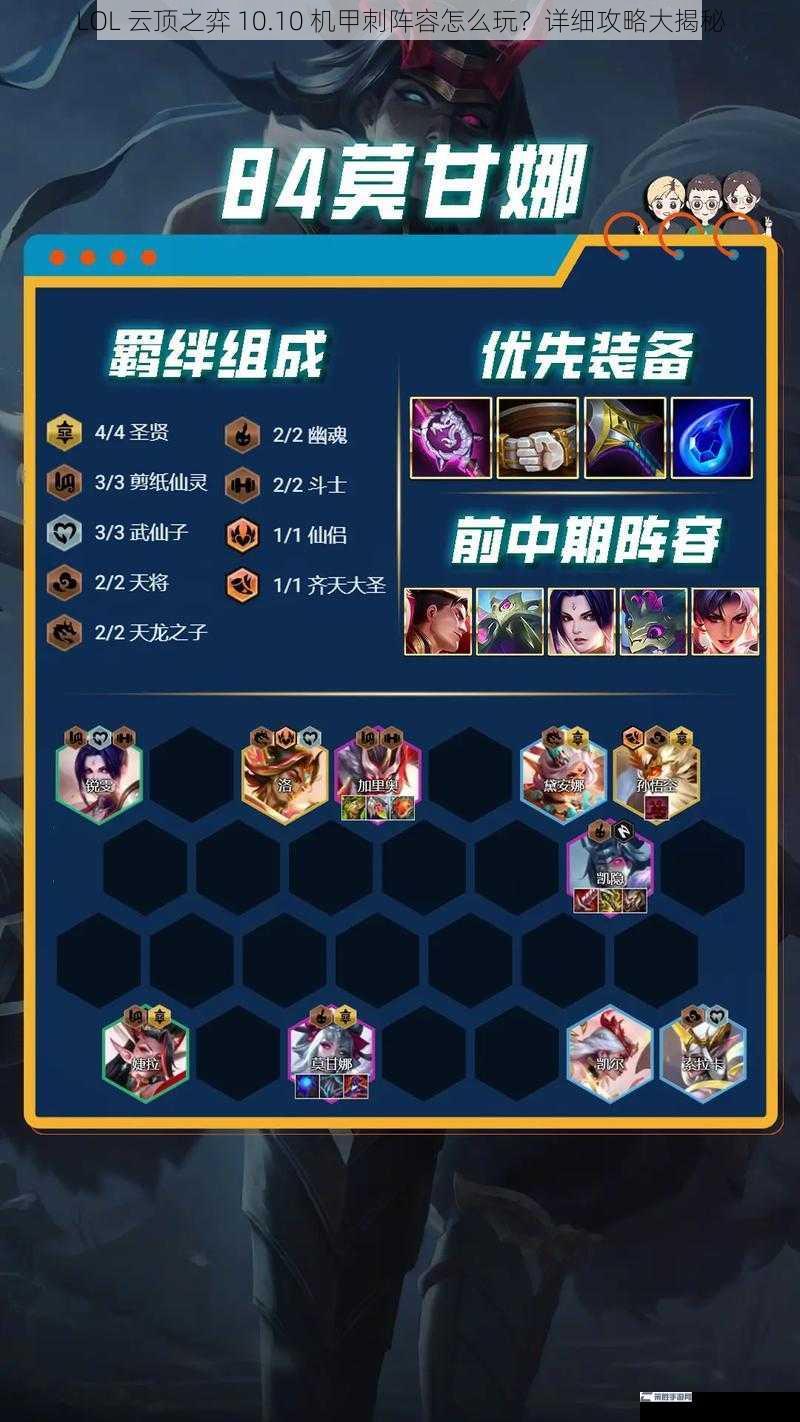 LOL 云顶之弈 10.10 机甲刺阵容怎么玩？详细攻略大揭秘