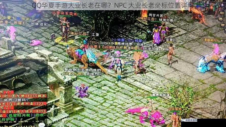 QQ华夏手游大业长老在哪？NPC 大业长老坐标位置详解