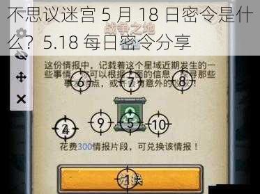 不思议迷宫 5 月 18 日密令是什么？5.18 每日密令分享