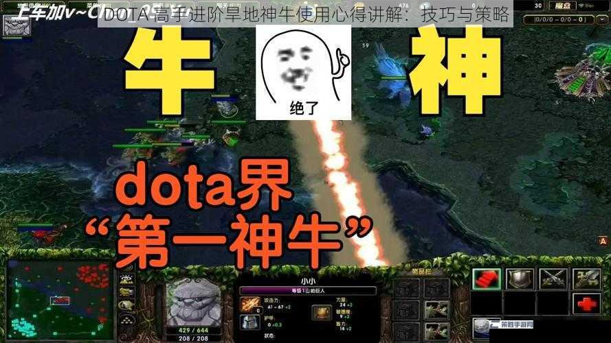 DOTA 高手进阶旱地神牛使用心得讲解：技巧与策略