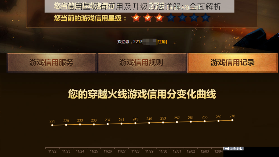 cf 信用星级有何用及升级方法详解：全面解析