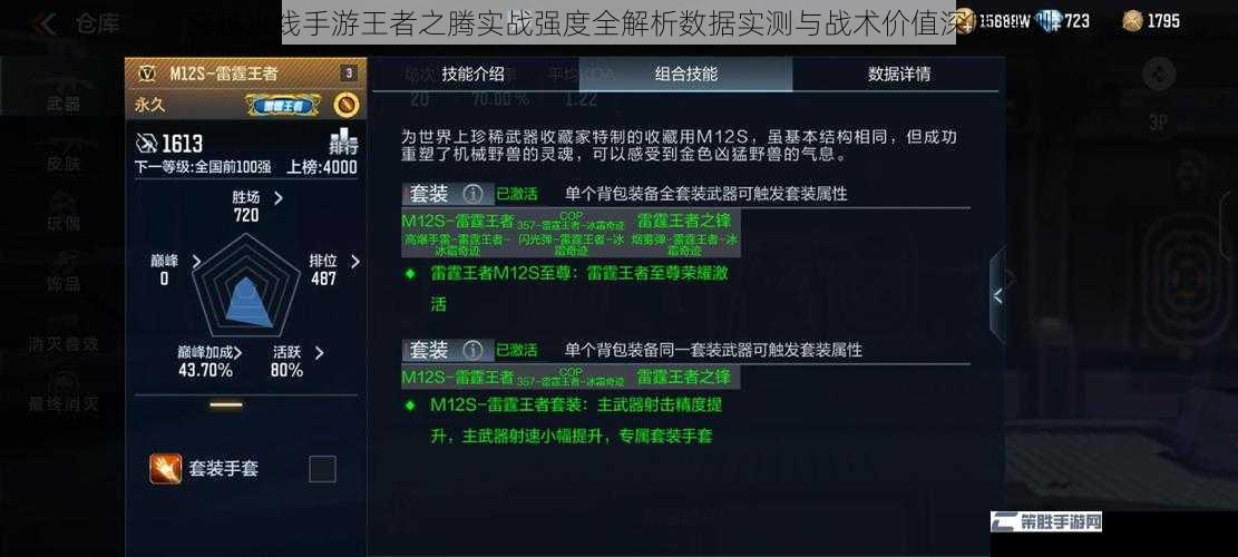 穿越火线手游王者之腾实战强度全解析数据实测与战术价值深度评测